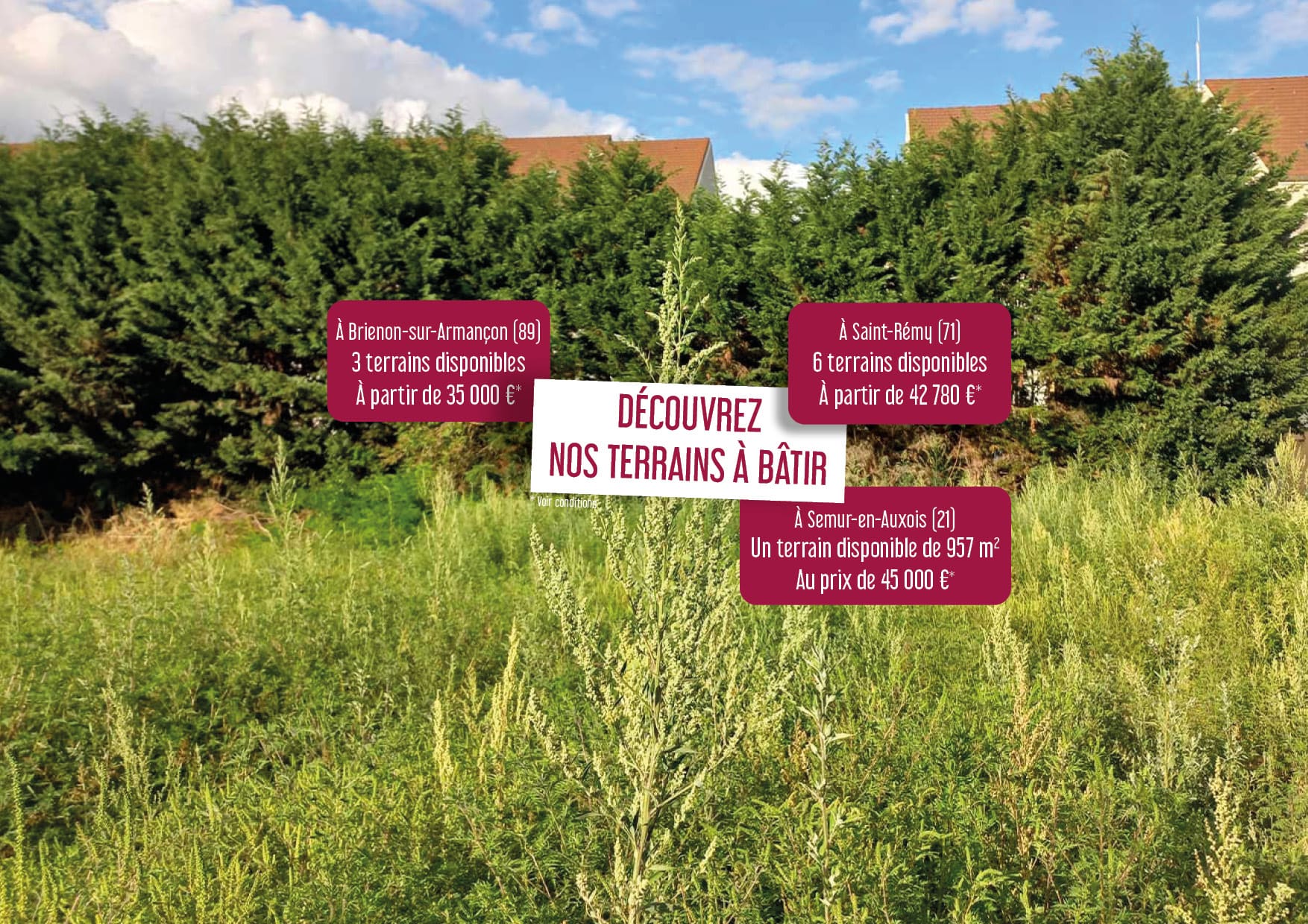Devenez propriétaire d'un terrain à bâtir